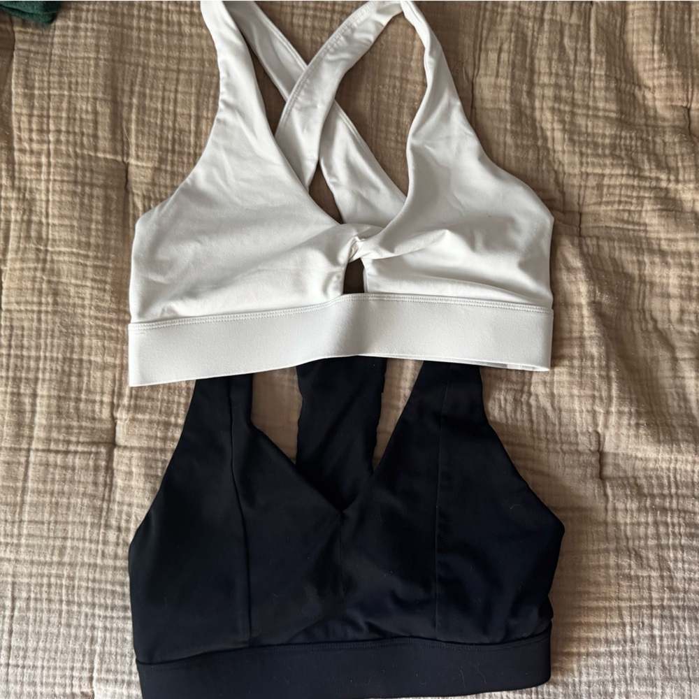 Fabletics Black and White Sports Bras